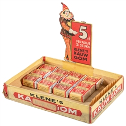  Klenes Kauw Gom (Chewing Gum) in Original Box. Amsterdam: ...
