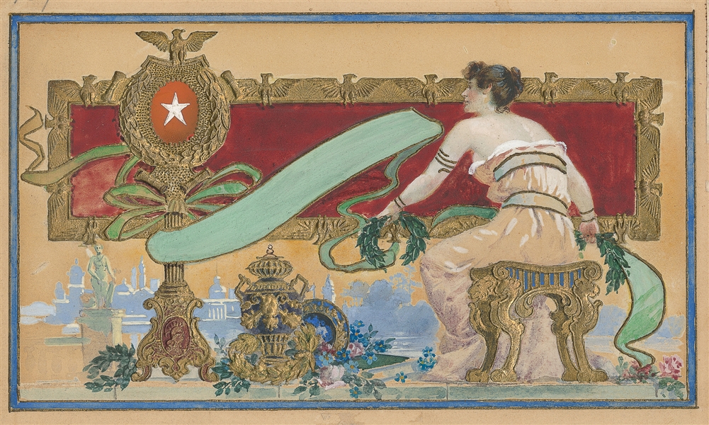  Schumacher & Ettlinger Cigar Label Original Artwork. Circa ...