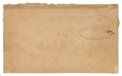  Schumacher & Ettlinger Cigar Label Original Artwork. Circa ...