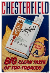  Chesterfield “Big Clean Taste of Top-Tobacco" Embossed Tin ...