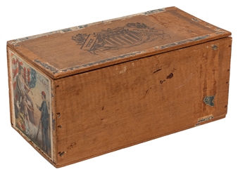  Union Cigars Cigar Box. Features two lithographs by Heppenh...