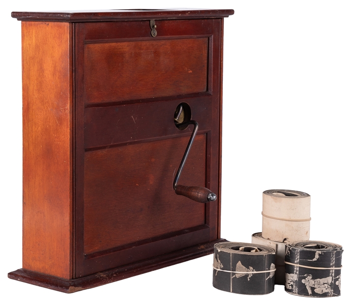  Parlor Kinetoscope. Circa 1897. Early optical viewer, inven...