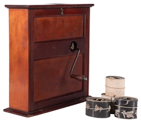  Parlor Kinetoscope. Circa 1897. Early optical viewer, inven...