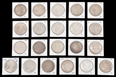  Morgan Dollar Collection (21), 1878 – 1900. A group of 21 M...