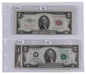  U.S. Silver Coin and Currency Collection (74). Including (1...