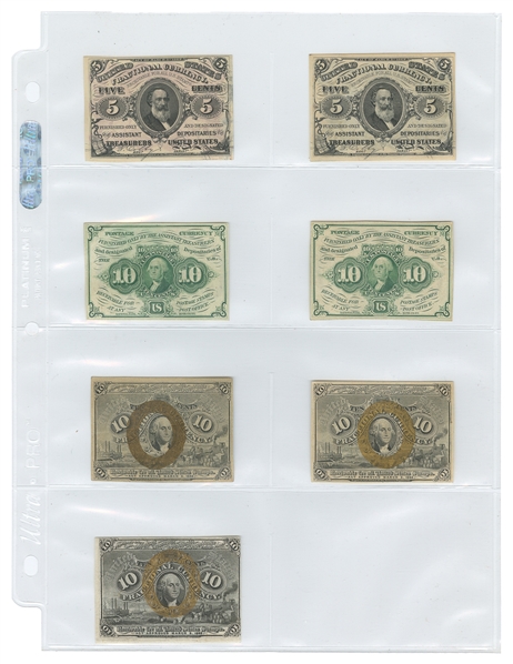 United States Fractional Currency Collection.