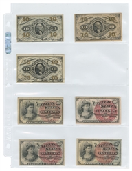 United States Fractional Currency Collection.