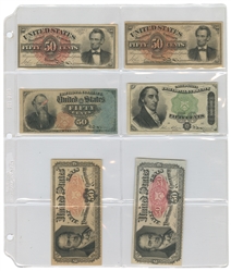 United States Fractional Currency Collection.